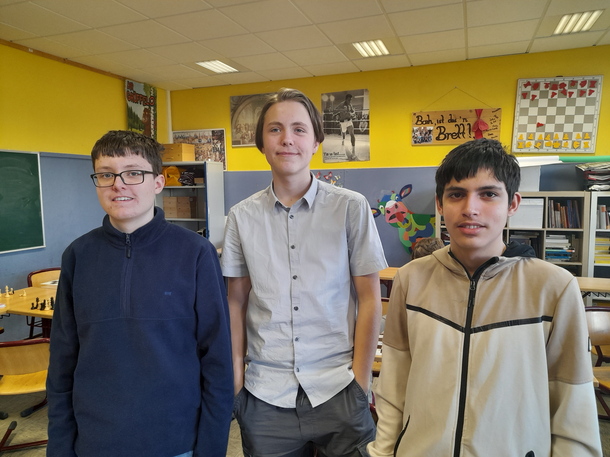 Ein Gruppenfoto der vier Spieler