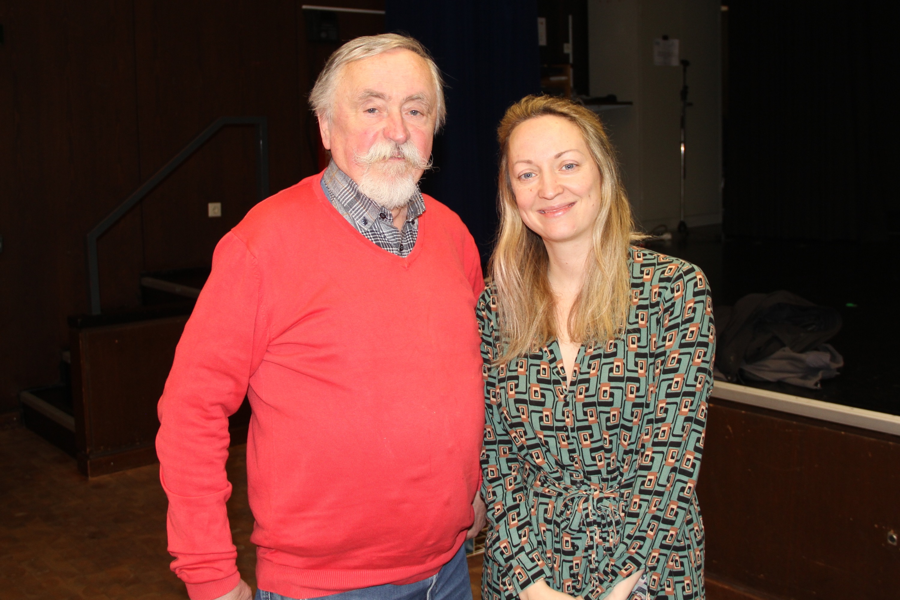 Ein Bild von Günter mit unserem Gast Elisabeth Pähtz