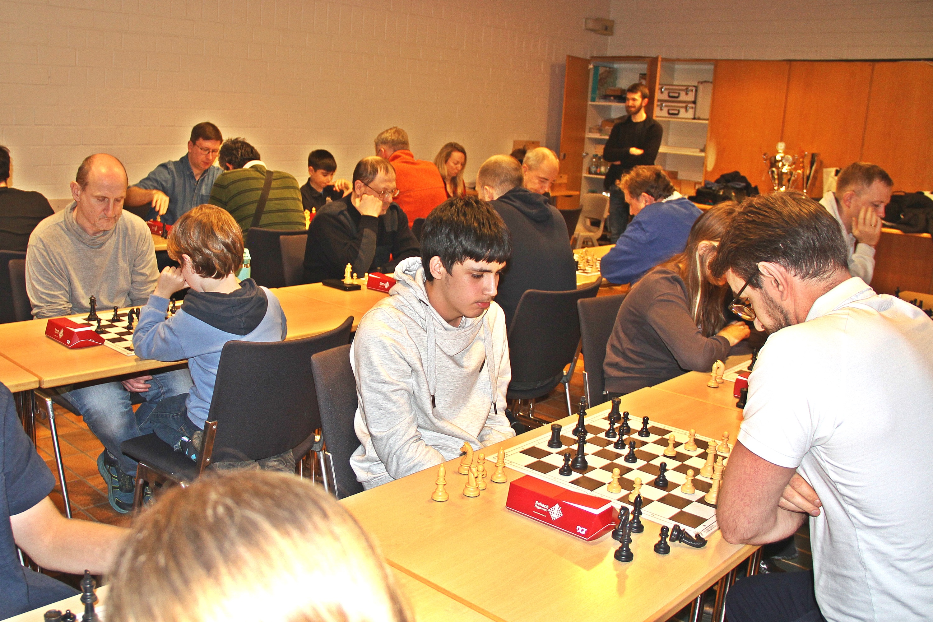 Ein Bild von Yusuf bei der Vereinsblitzmeisterschaft