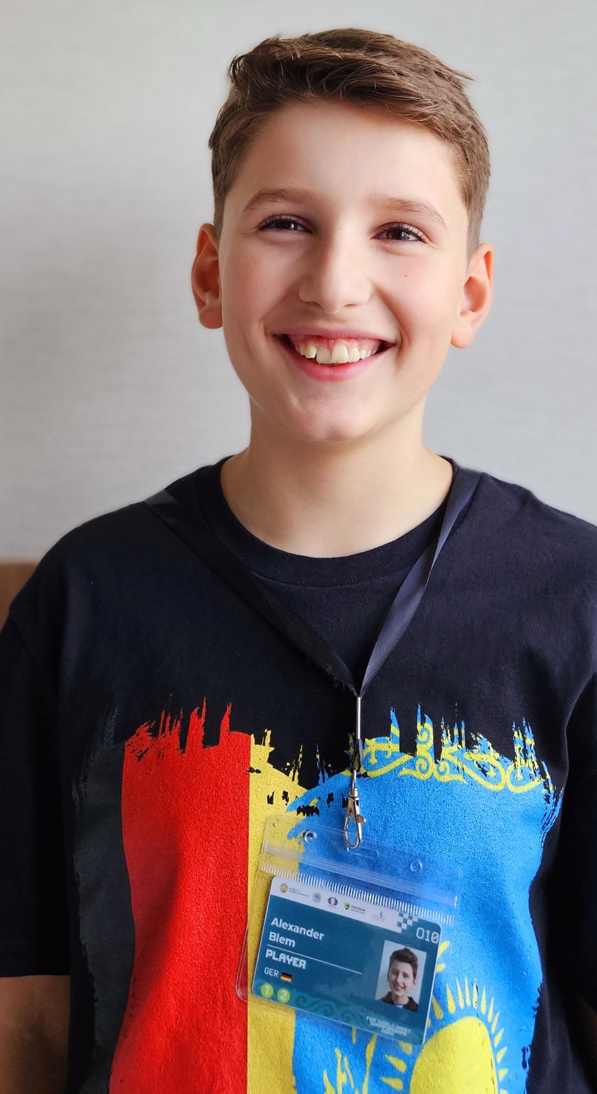 Ein Bild von Alex als Spieler bei der U10 Weltmeisterschaft