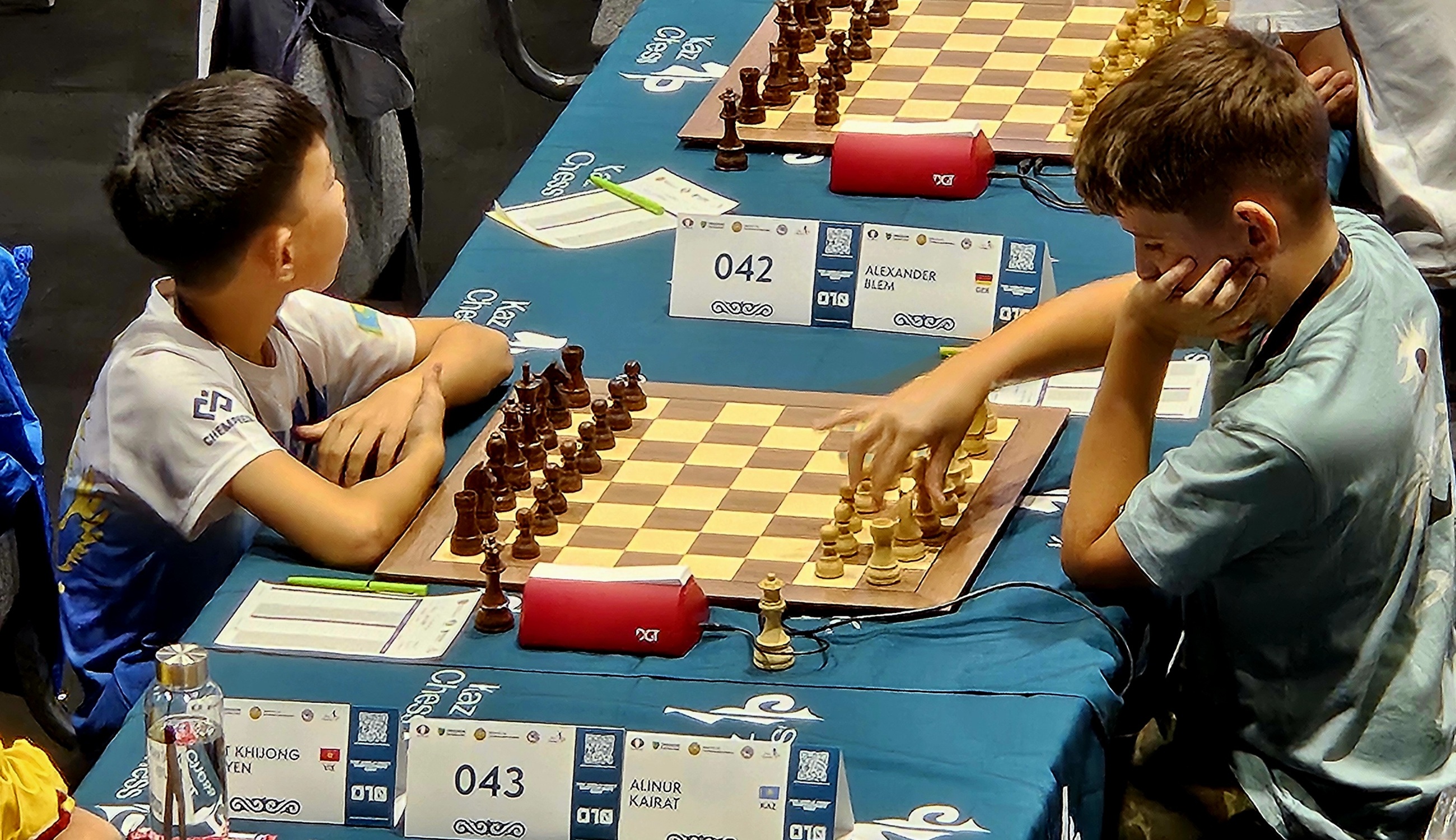 Ein Bild von Alex bei der ersten WM Runde